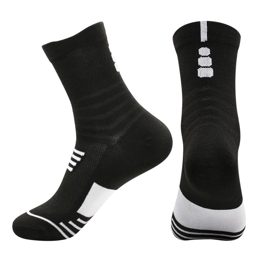 Unisex Sports Elite Basketball Badminton-Laufsocken für Herren und Damen mit mittlerer Länge_voghion.com
