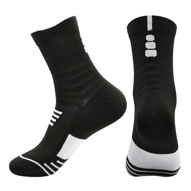 Sports elite basketball men's and women's mid length running badminton socks, hot selling socks_voghion.com