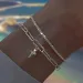 6 pezzi braccialetti con strass in argento sterling 925 per donne e ragazze, braccialetti con ciondoli a forma di cielo stellato scintillanti coreani, gioielli per feste_voghion.com