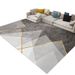 Crystal Velvet Area Rug - Premium Polyester Striped Floor Mat With Non-Slip Backing, Modern Minimalist Machine Washable Carpet_voghion.com