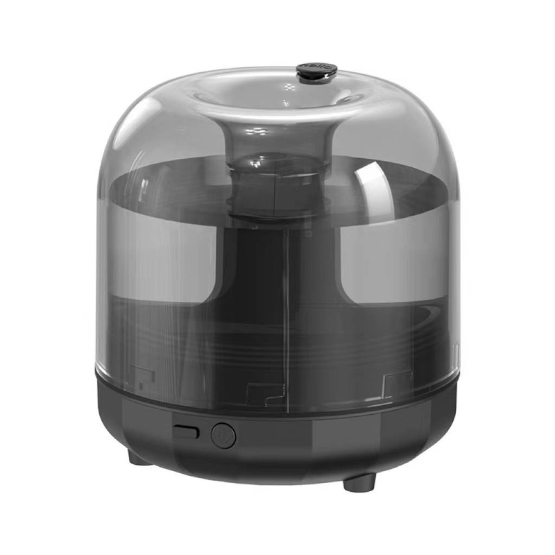 Inteligentny nawilżacz powietrza z diodami LED zmieniającymi kolor i automatycznym uzupełnianiem wody w artystycznym szklanym designie_voghion.com