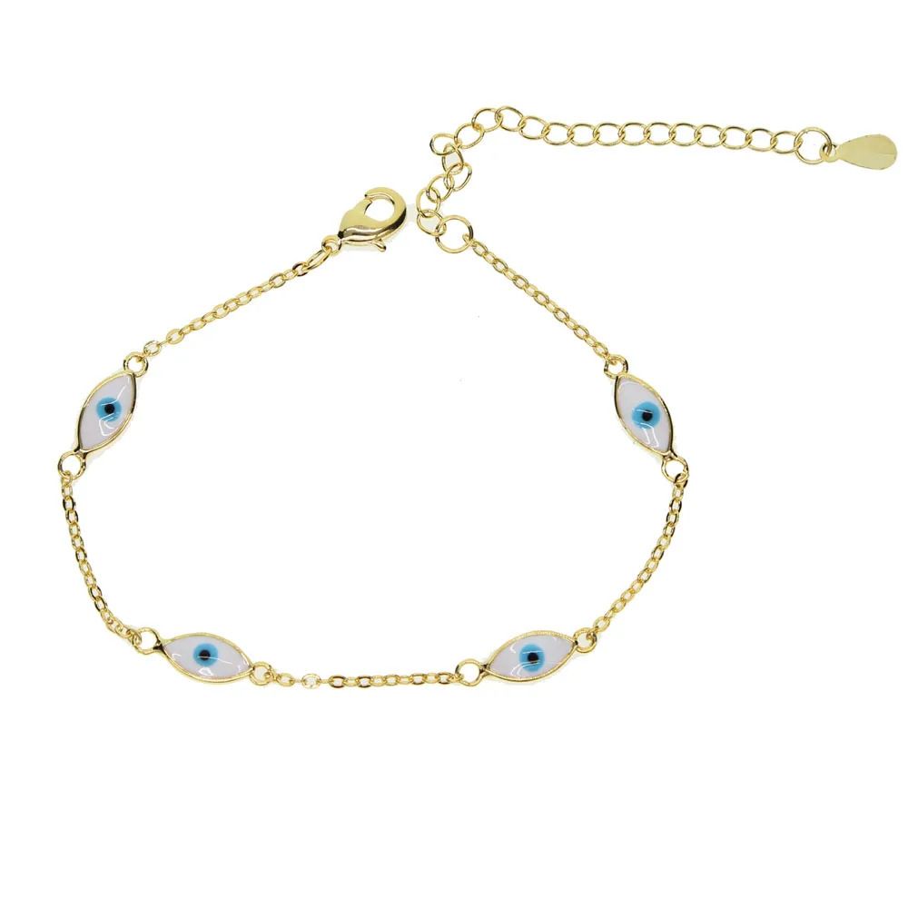 Damenschmuck Evil Eye Zierliches Armband mit elegantem Tropfenanhänger, trendiges minimalistisches Statement-Stück für den Alltag oder besondere Anlässe_voghion.com