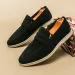 Casual schoenen Slip-On lage hak Nubuc Loafers Suède leer Comfortabele zachte zool Heren Klassieke retro mocassins_voghion.com