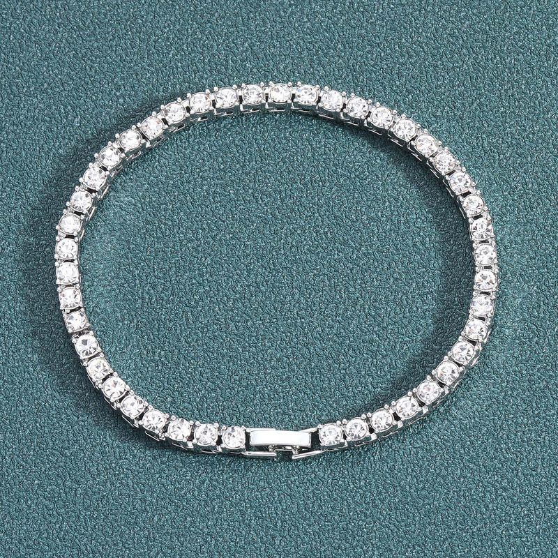 3mm 4mm 5mm 6mm Legierung Strass Reihe Tennis Kette Persönlichkeit Hip-Hop Armband_voghion.com