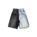 Premium Products Gothic Style Black Punk Washed Denim For Men's Summer Street Hip-hop Y2k Ripped Shorts_voghion.com