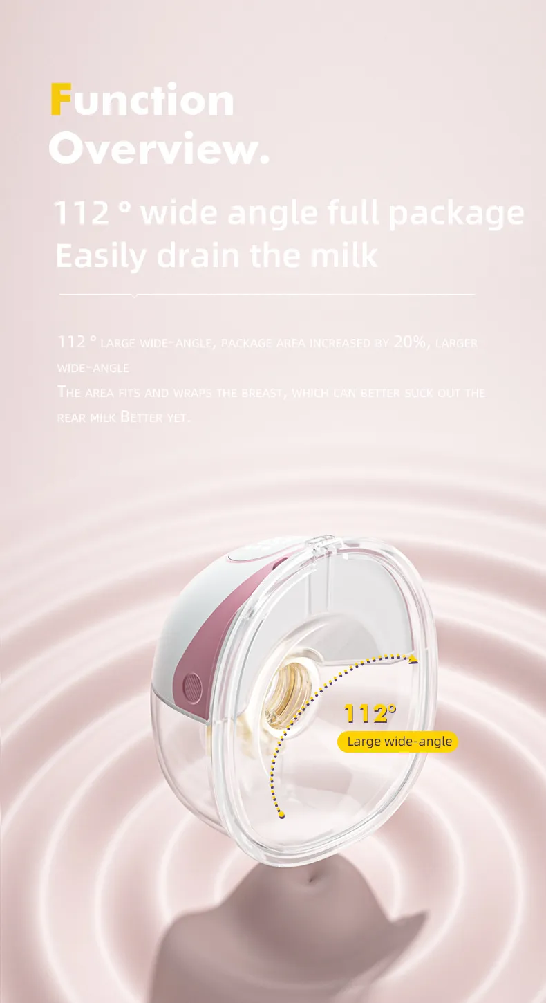 Tire-lait électrique portable intégré, mains libres, sans douleur, massage, extraction automatique du lait_voghion.com