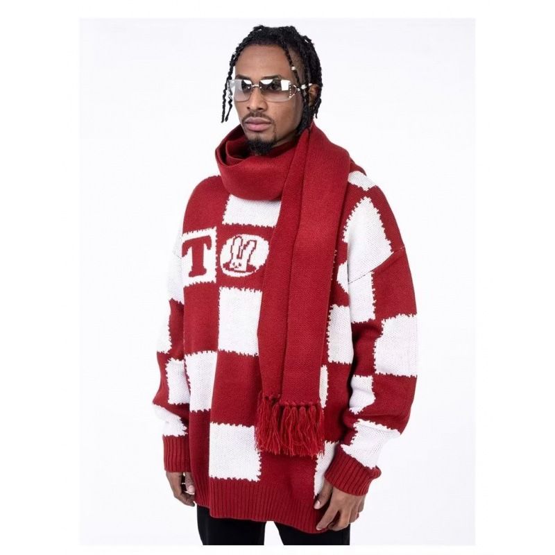 Maglione a maglia grossa da uomo - Pullover invernale oversize in stile coreano e giapponese | Girocollo a trecce dalla vestibilità ampia | Ins Trendy Streetwear | Ricerca rapida (M-XXL)_voghion.com