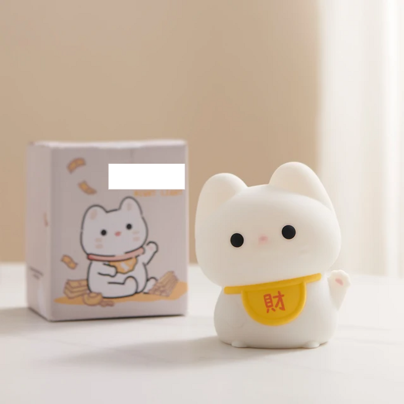 LED-nachtverlichting Schattig Kat Hond Zacht siliconen Lamp Oplaadbaar Dimbaar Nachtkastje Decor Kinderen Baby Konijn Nachtlampje Verjaardagscadeaus_voghion.com