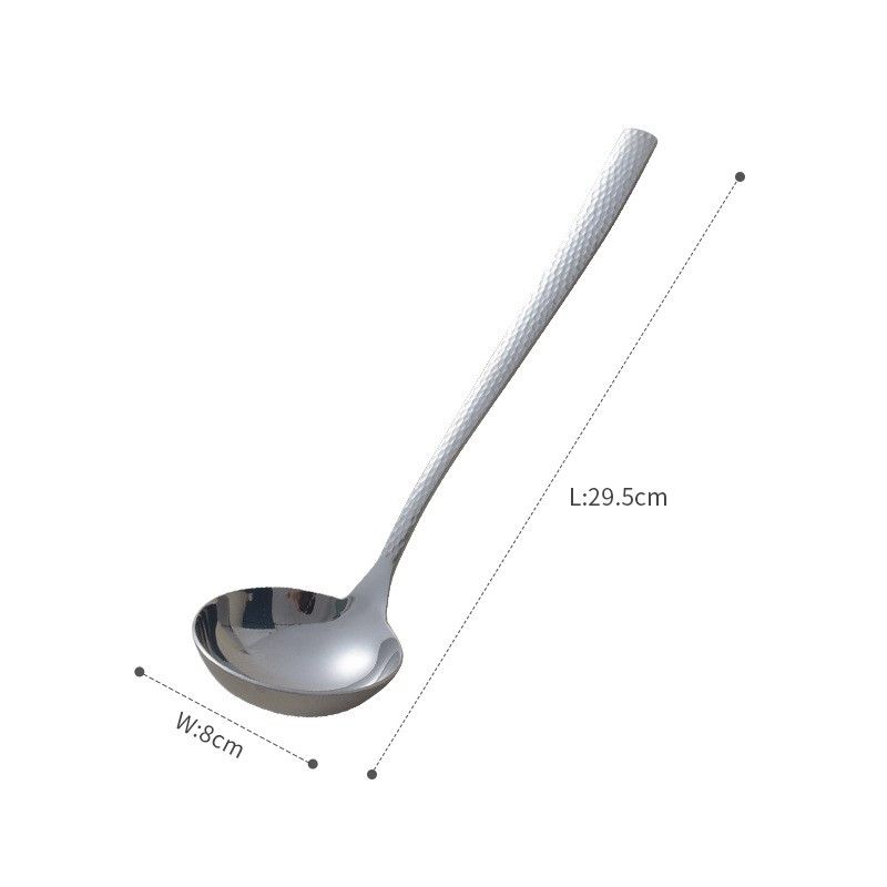Hammer eye mönster 304 rostfritt stål soppskal skavskål sked sked soppa Congee sked soppskal_voghion.com
