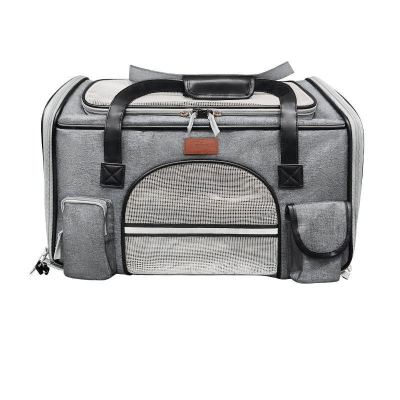 Sac pour animaux de compagnie grande capacité sac à bandoulière incliné pour chat sac portable pliable extérieur respirant pour chien_voghion.com