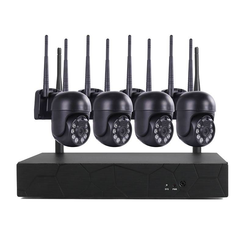8 kanālu H.265 NVR drošības sistēma — āra WiFi PTZ kameru komplekts ar viedo noteikšanu un nakts redzamību (8 kanālu HD novērošanas pakete)_voghion.com