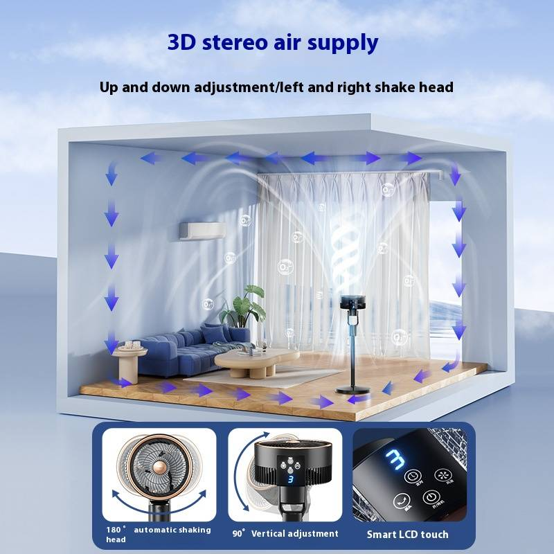 Ultrastille luchtcirculatieventilator - Staande en tafelventilator met hoge snelheid voor thuisgebruik_voghion.com