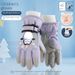 Guanti da neve per bambini con stampe divertenti - Guanti invernali impermeabili e caldi per bambini e bambine (S/M/L) - Perfetti per sciare e giocare sulla neve_voghion.com