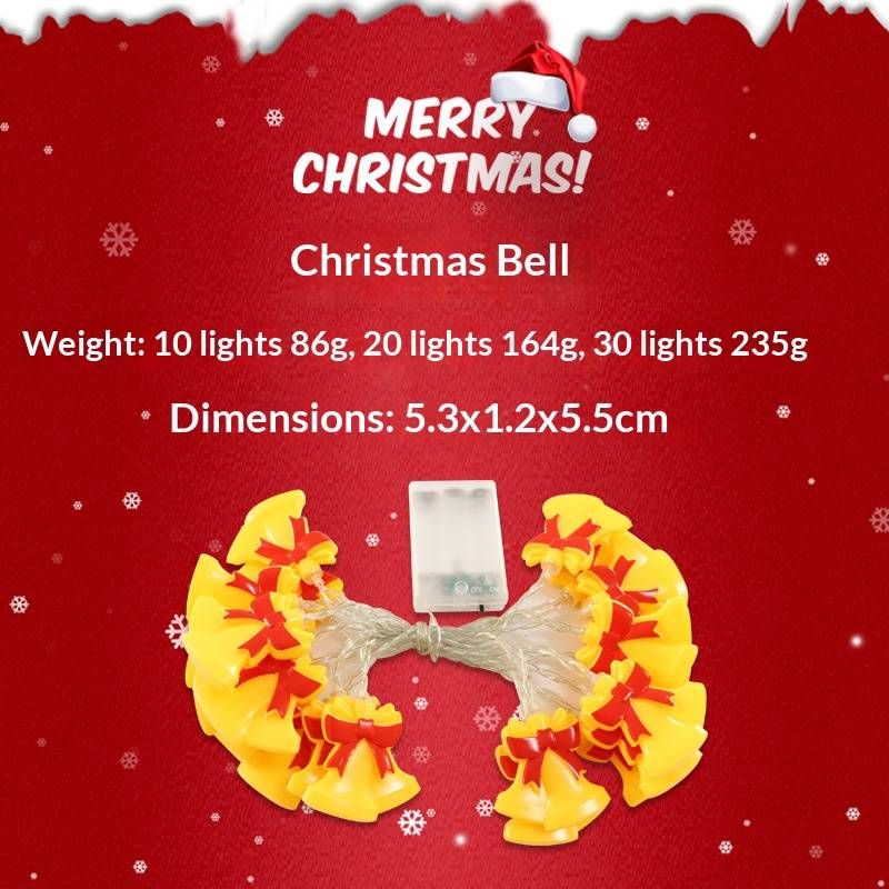 Batteriebetriebene LED-Lichterkette für Weihnachten – Lichterkette mit Weihnachtsmannmotiv aus Kupferdraht für festliche Dekoration im Innen- und Außenbereich_voghion.com