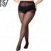 2025d Plus Size Jacquard Dot Stockings Extra Large Ultra-thin Summer Black Pantyhose_voghion.com