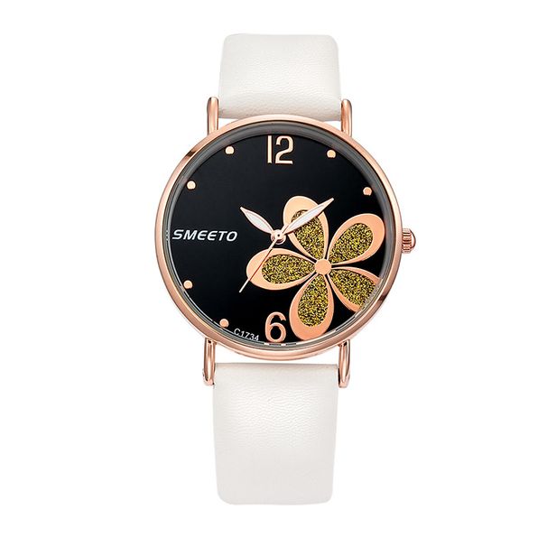 SMEETO Fashion Trendy Four-Leaf Clover Exquisite Quartz Women's Watch_voghion.com