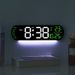 Moderna sveglia digitale a LED con visualizzazione della temperatura, del calendario e della settimana - Retroilluminazione multicolore_voghion.com