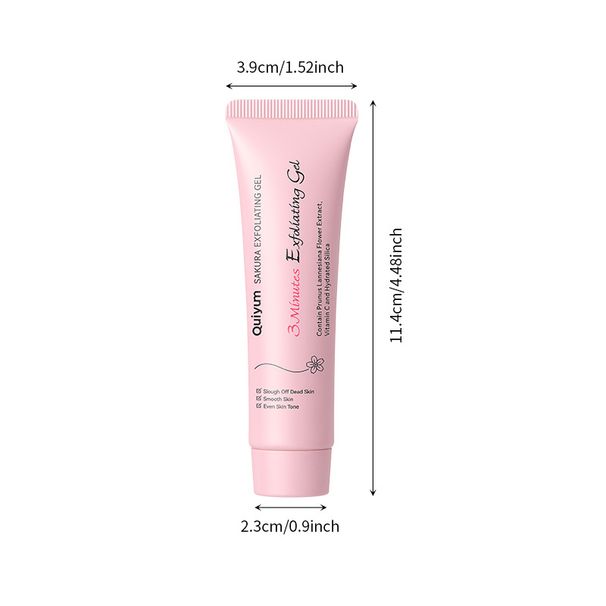 Versione scrub e lucidanti per il viso QUIYUM Cherry Blossom Keratin Gel 30 g (tubo) Pulizia del viso Pori Cheratina_voghion.com