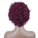 Pixie-Kurzbob-Perücken, 100 % Echthaar für Frauen, 1B 99j, weinfarben, kurzer Bob, lockige Perücke_voghion.com
