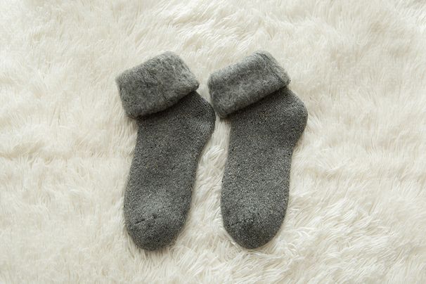 Calcetines de esquí de lana para nieve, largos y cálidos, con forro polar grueso para mujer, para invierno_voghion.com