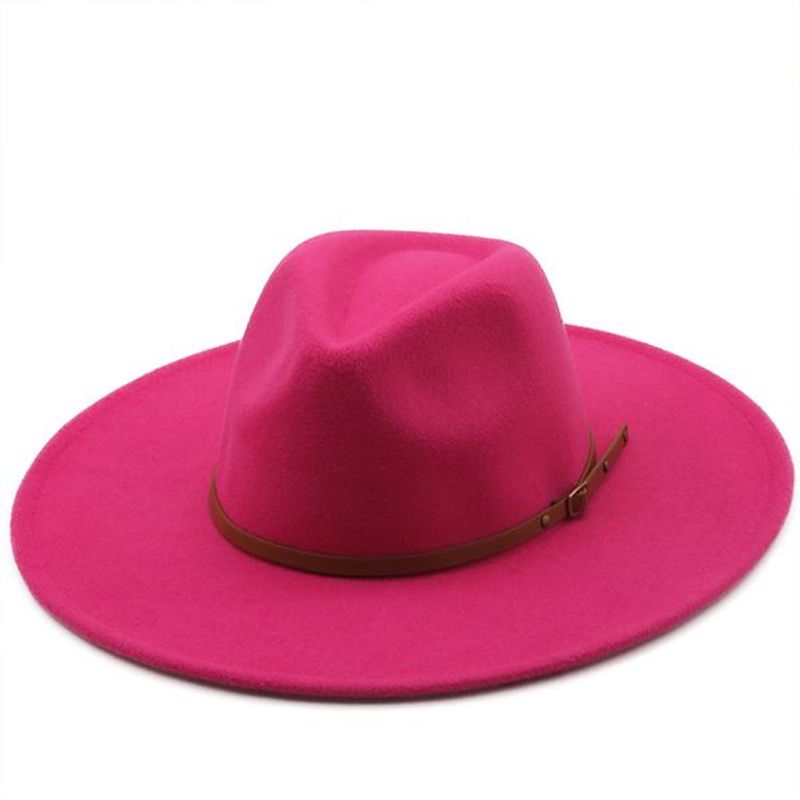 Klassisk bredbremmet Porkpie Fedora-hatt Kamelsvart Menn Kvinner Knuselig Vinterlue Derby Bryllup Kirke Jazz Hatter aa11_voghion.com