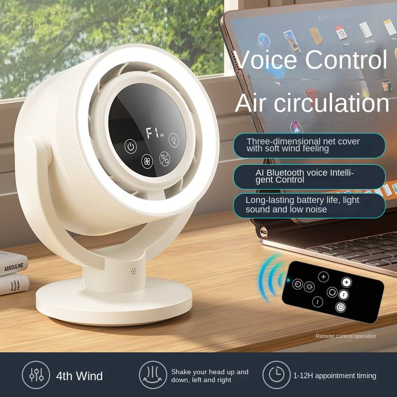 Huaxing Mobile Loop Fan F168 (Bluetooth-spraakbesturing) in het voertuig_voghion.com