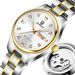 Women's Watch Transparent Back, Steel Band, Fashionable And Simple, Inlaid With Diamonds, Live, Hollow Design,_voghion.com