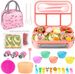 Juego de loncheras de 27 piezas, bolsa térmica, bolsa sellada para alimentos, juego de loncheras con corte de verduras_voghion.com