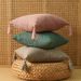 Solid Color Cotton Linen Cushion Cover, Simple Decorative Pillowcase With Tassels, No Insert For Sofa Bedroom Decor_voghion.com