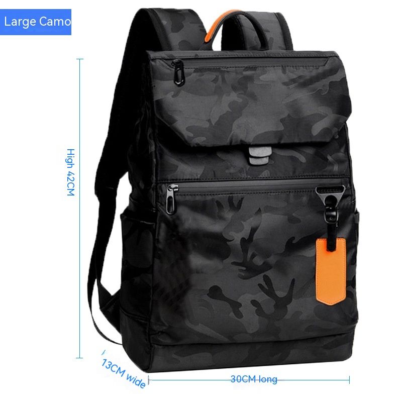 Trendy Casual Waterproof Travel Computer Bag, High Middle School, College Student Backpack, Men's Bag_voghion.com