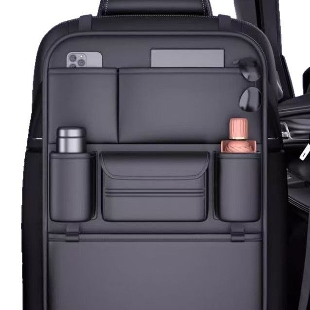 Car Front And Rear Driver Seat Storage Bag Seat Back Storage Bag Storage Napa Leather Multi-functional Storage Bag_voghion.com