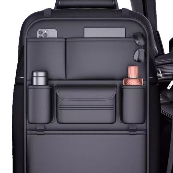 Car Front And Rear Driver Seat Storage Bag Seat Back Storage Bag Storage Napa Leather Multi-functional Storage Bag_voghion.com