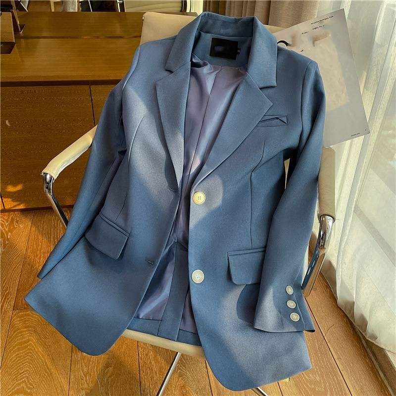 Women's Clothing New Goose Yellow Small Suit Jacket For Women Spring And Autumn High End White Casual Suit Trend_voghion.com