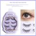 Faux cils greffés pour novices, simulation naturelle, 3 paires, recourbement croisé, maquillage uni transparent, super doux, court_voghion.com