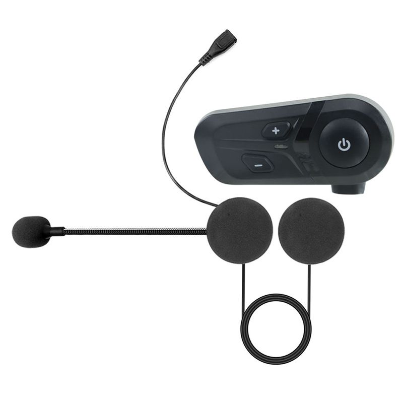 Căști Bluetooth multifuncționale pentru cască de motocicletă, versiunea 5.0, cu o calitate clară a sunetului și o autonomie lungă de așteptare Bluetooth_voghion.com