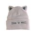 Autumn And Winter Cute Embroidered Knitted For Women Outdoor Warm Protection Cat Ear Wool Head Wrap Cold Hat_voghion.com