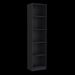 Home Xs Bookcase with 5-Tier Shelves and Slim Design -Black -Office_voghion.com