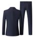 Men's Clothing Men's Slim Fit Business Suit Set - Classic Two-Piece Blazer & Trousers For Office & Formal Occasions_voghion.com