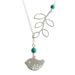 European And American Simple And Versatile Models, Leaves, Birds, Turquoise, Handmade Short Necklace XL0131_voghion.com
