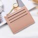 New Ultra-thin With Zipper Simple Women's Purse Bank Holder Coin Card Case_voghion.com