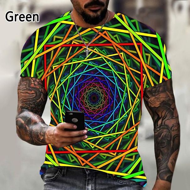 Vertigo Hypnosis 3D Printed T-shirt Men's And Women's Fashion T-shirt Summer Casual Short-sleeved Abstract Shirt_voghion.com