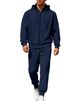 Herrenbekleidung, einfarbiges Set aus Fleece-Sweatshirt mit Kapuze und Jogginghose – warmes, lässiges Winteroutfit für Komfort und Stil (Marineblau, Schwarz, Hellgrau)_voghion.com