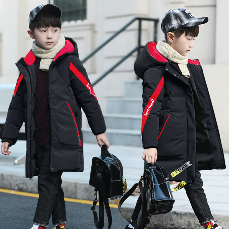 kid's clothing Children's medium long padded jacket large padded boy's padded jacket_voghion.com