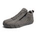 2025 Fashion Sneakers Men's Artificial Leather Mid Top Waterproof Non-Slip Wear-Resistant Running Shoes 39-47_voghion.com