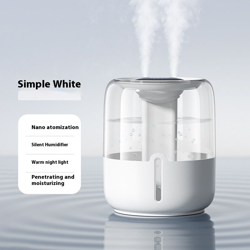 Çift Sprey, Gece Lambası ve Negatif İyon Özellikli Büyük Kapasiteli Nemlendirici - USB ile Çalışır, Ev, Ofis ve Yurt İçin Sessiz_voghion.com