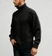 2025 New Style High-neck Sweater For Men, Autumn And Winter Pure Color Long-sleeved Pullover Knitted Shirt Top, European And American Men's Wear_voghion.com