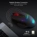 Souris de jeu sans fil Redragon M690 PRO 8 000 DPI, filaire, à tir rapide, 8 boutons rotatifs, pour PC/ordinateur portable, noir/blanc_voghion.com
