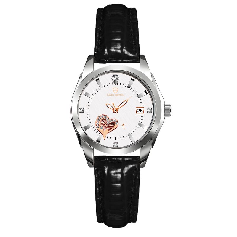 Alloy luminous women's with belt style calendar quartz watch_voghion.com