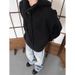 American Style Gray Hooded Sweater For Men, Autumn And Winter, Lazy Style, High-End Feel, Cleanfit Knitted Sweater,_voghion.com