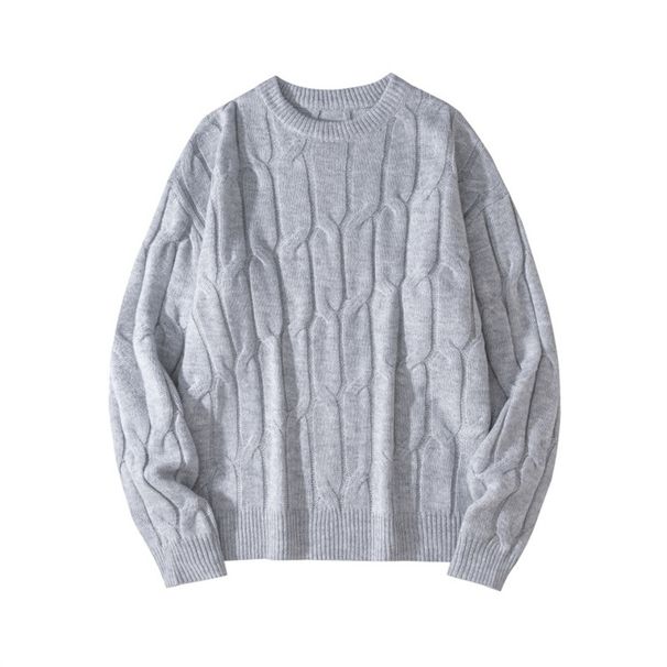 Men's Knit Sweater Winter Casual Pullover Warm Turtleneck Jumper Soft Comfortable Ribbed Hem Long Sleeve Solid Color Basic Top_voghion.com